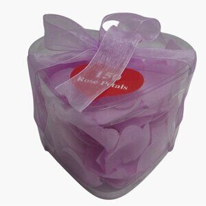 150 Lavender Faux Rose Petals Wedding Love Romance Purple Valentine Heart Box